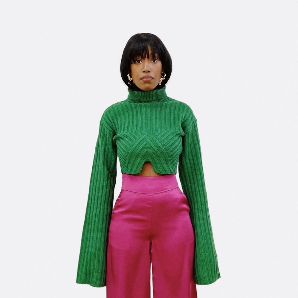 Hanifa Sia Crop Sweater Brand New with tags